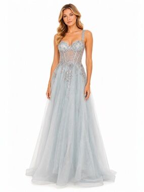 NWT Andrea & Leo Couture Sequin & Rhinestone Dress / Gown Style 1258 Size 6